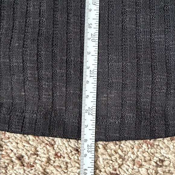 Free People Black Ribbed Long Sleeve Tee - Picture 8 of 9